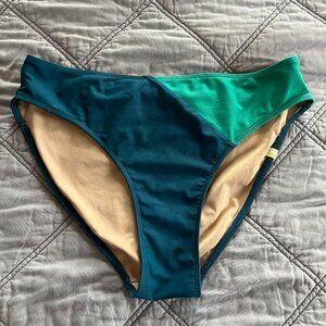 Summersalt Diagonal Mid Rise Bottom (Seaglass & Seaweed)